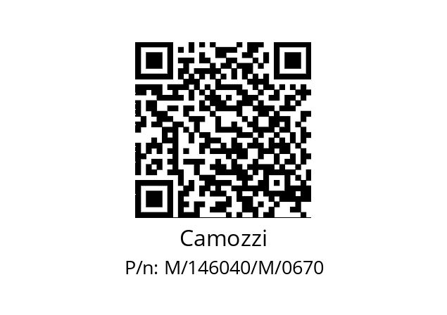   Camozzi M/146040/M/0670