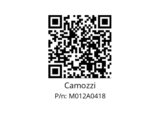   Camozzi M012A0418