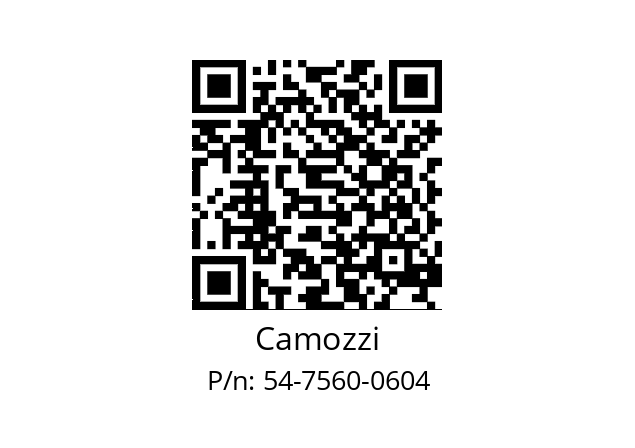   Camozzi 54-7560-0604