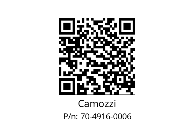   Camozzi 70-4916-0006