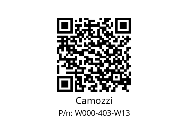   Camozzi W000-403-W13