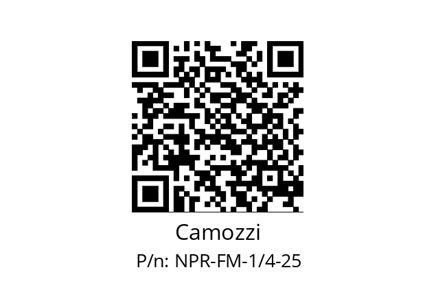   Camozzi NPR-FM-1/4-25