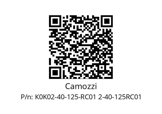   Camozzi К0K02-40-125-RC01 2-40-125RC01