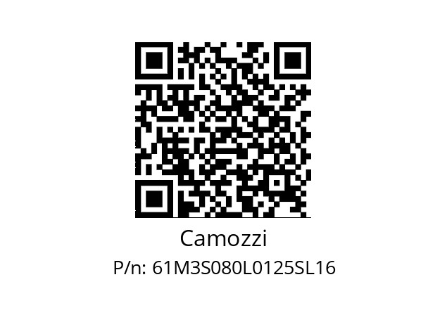   Camozzi 61M3S080L0125SL16