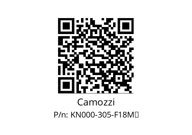   Camozzi KN000-305-F18M	