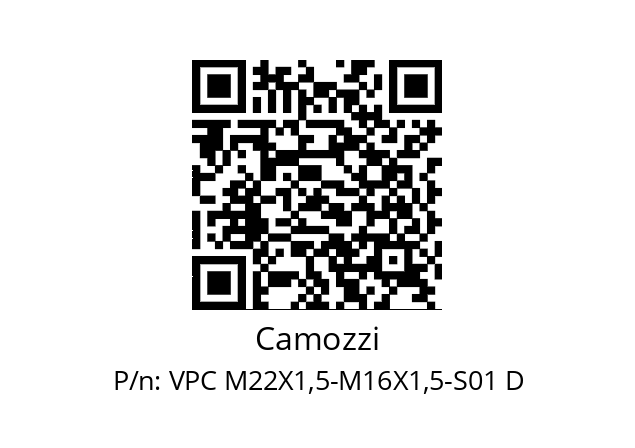   Camozzi VPC M22X1,5-M16X1,5-S01 D