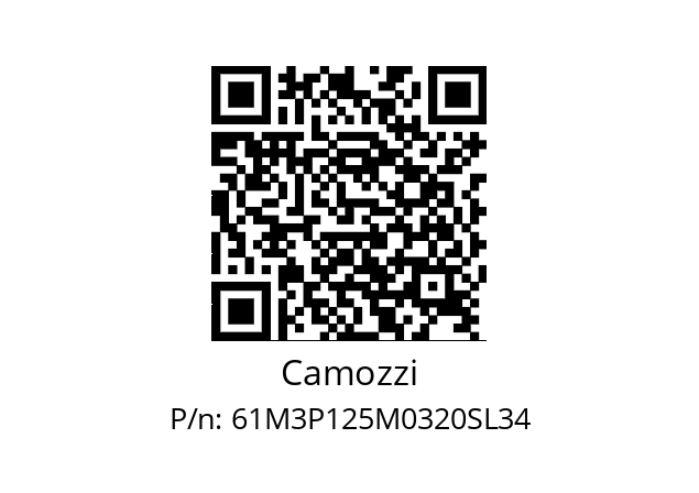   Camozzi 61M3P125M0320SL34