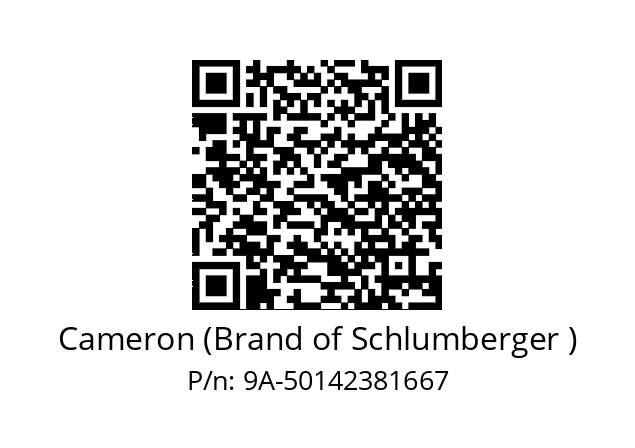   Cameron (Brand of Schlumberger ) 9A-50142381667