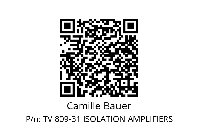   Camille Bauer TV 809-31 ISOLATION AMPLIFIERS