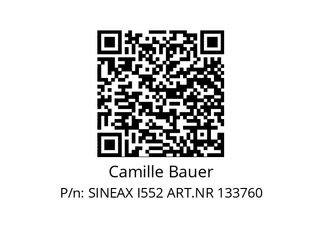   Camille Bauer SINEAX I552 ART.NR 133760