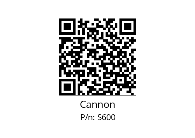   Cannon S600