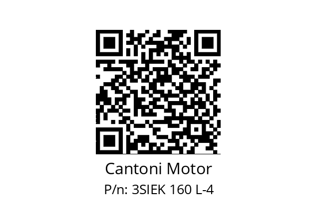   Cantoni Motor 3SIEK 160 L-4