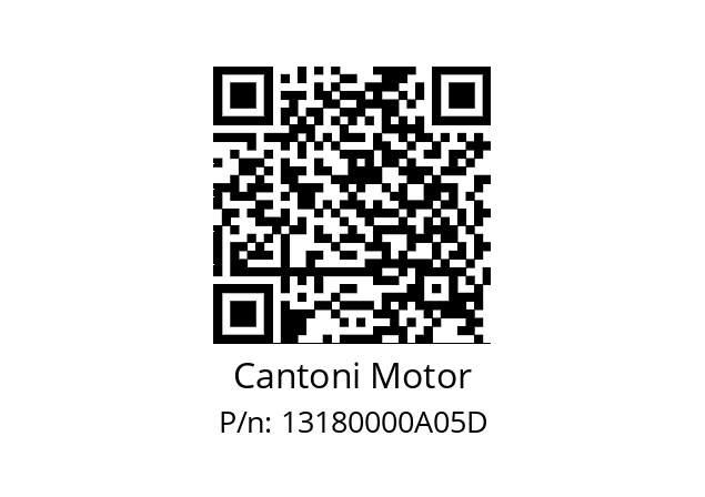   Cantoni Motor 13180000A05D