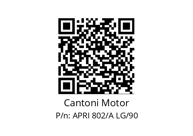   Cantoni Motor APRI 802/A LG/90