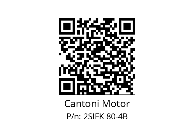   Cantoni Motor 2SIEK 80-4B