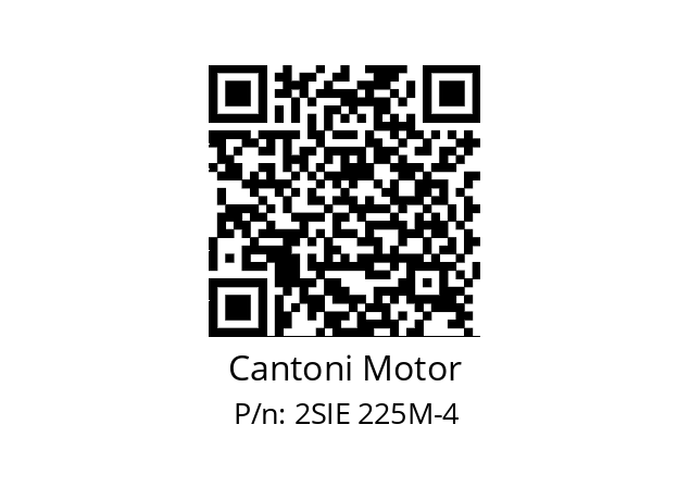   Cantoni Motor 2SIE 225M-4