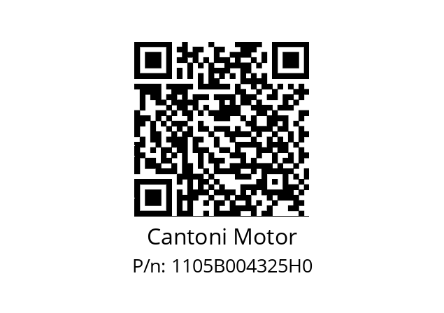   Cantoni Motor 1105B004325H0