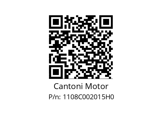   Cantoni Motor 1108C002015H0