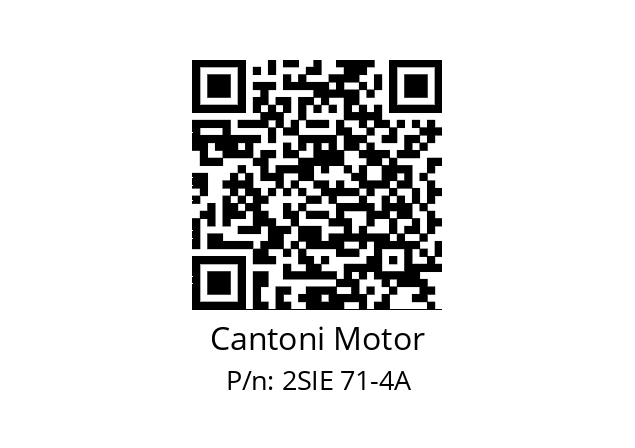   Cantoni Motor 2SIE 71-4A