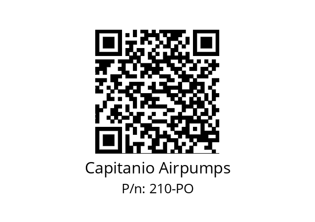   Capitanio Airpumps 210-PO