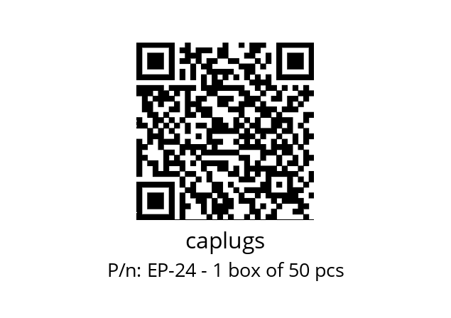   caplugs EP-24 - 1 box of 50 pcs