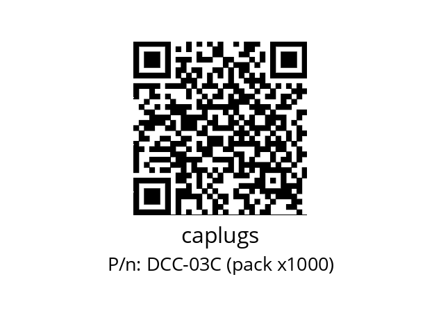   caplugs DCC-03C (pack x1000)