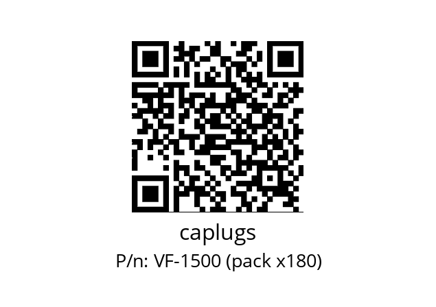   caplugs VF-1500 (pack x180)