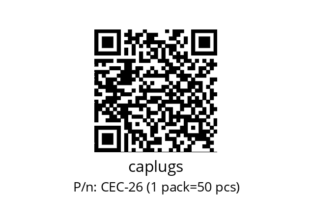   caplugs CEC-26 (1 pack=50 pcs)