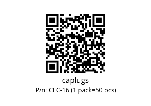   caplugs CEC-16 (1 pack=50 pcs)