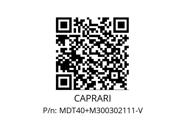   CAPRARI MDT40+M300302111-V