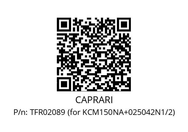   CAPRARI TFR02089 (for KCM150NA+025042N1/2)