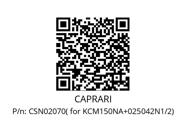   CAPRARI CSN02070( for KCM150NA+025042N1/2)