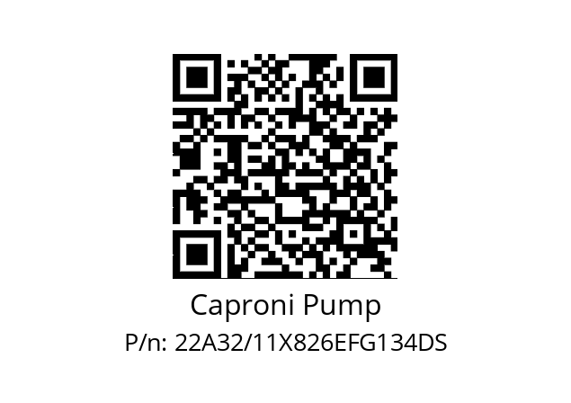   Caproni Pump 22A32/11X826EFG134DS