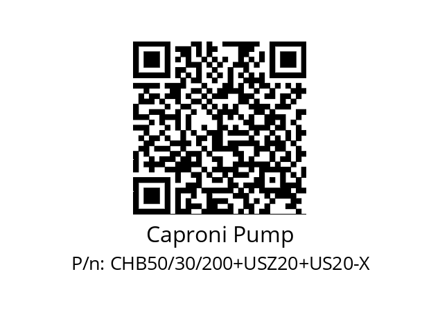   Caproni Pump CHB50/30/200+USZ20+US20-X