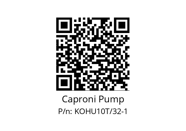   Caproni Pump KOHU10T/32-1