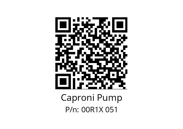   Caproni Pump 00R1X 051