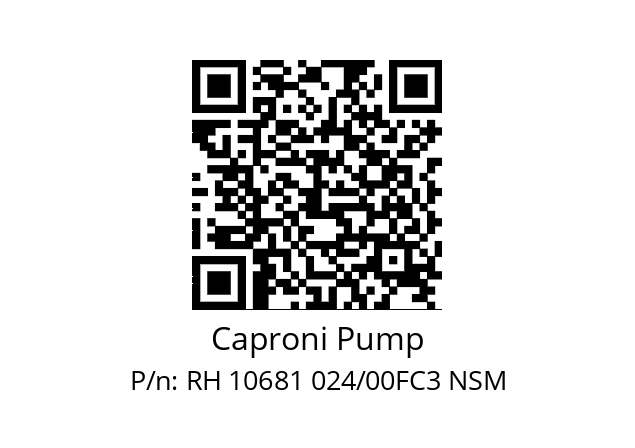   Caproni Pump RH 10681 024/00FC3 NSM