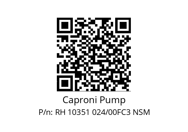   Caproni Pump RH 10351 024/00FC3 NSM