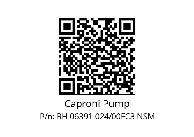   Caproni Pump RH 06391 024/00FC3 NSM