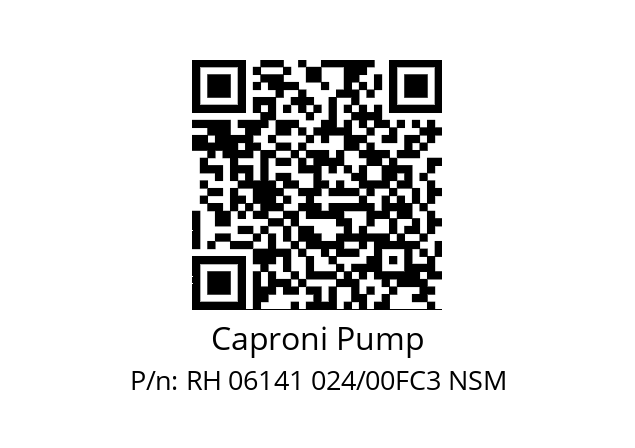   Caproni Pump RH 06141 024/00FC3 NSM