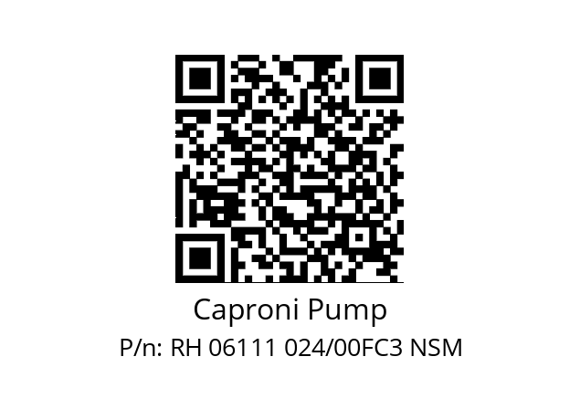   Caproni Pump RH 06111 024/00FC3 NSM