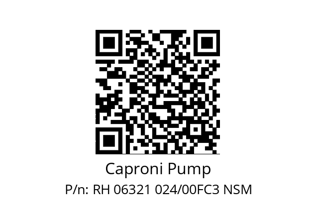   Caproni Pump RH 06321 024/00FC3 NSM