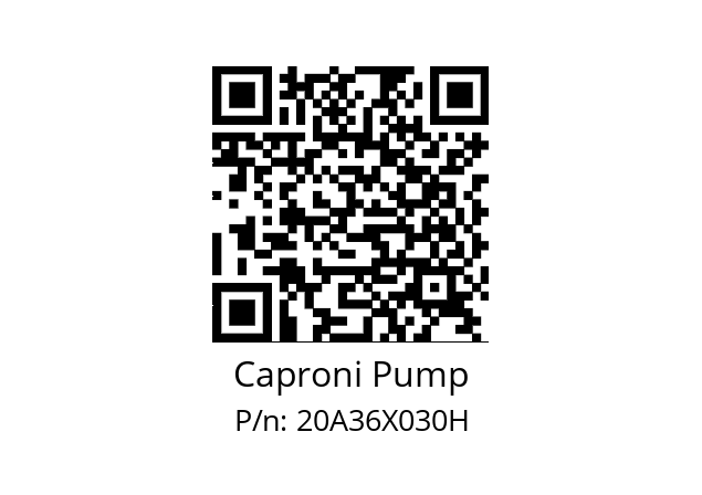   Caproni Pump 20A36X030H