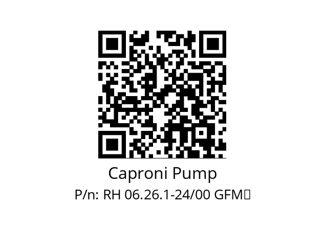   Caproni Pump RH 06.26.1-24/00 GFM	