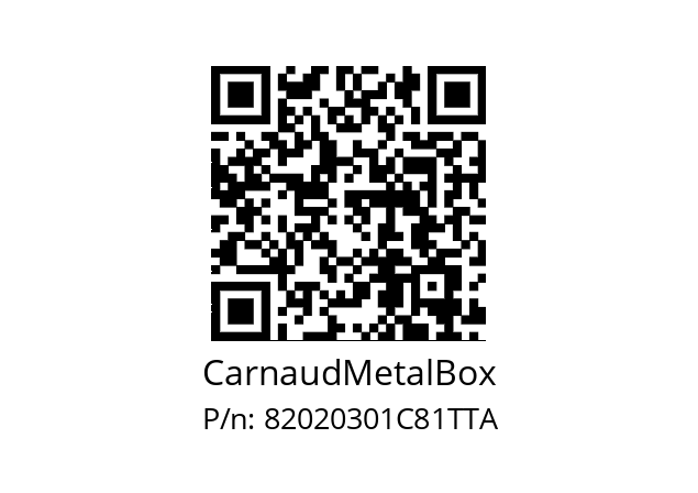   CarnaudMetalBox 82020301C81TTA