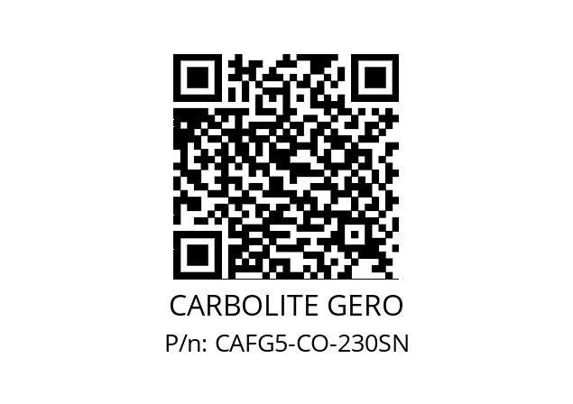   CARBOLITE GERO CAFG5-CO-230SN