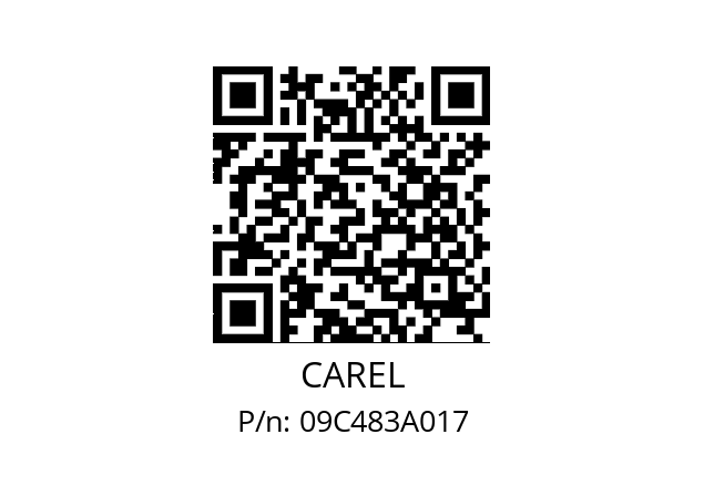   CAREL 09C483A017