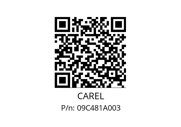   CAREL 09C481A003