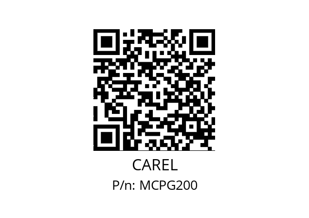   CAREL MCPG200