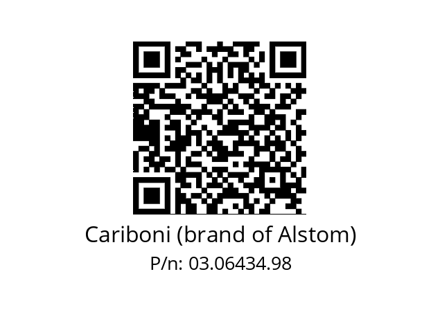   Cariboni (brand of Alstom) 03.06434.98